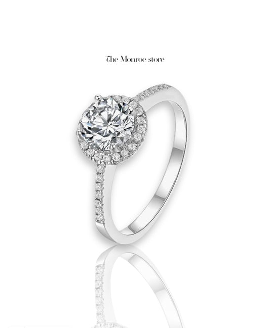 Silver Diamond Cut Adjustable Ring