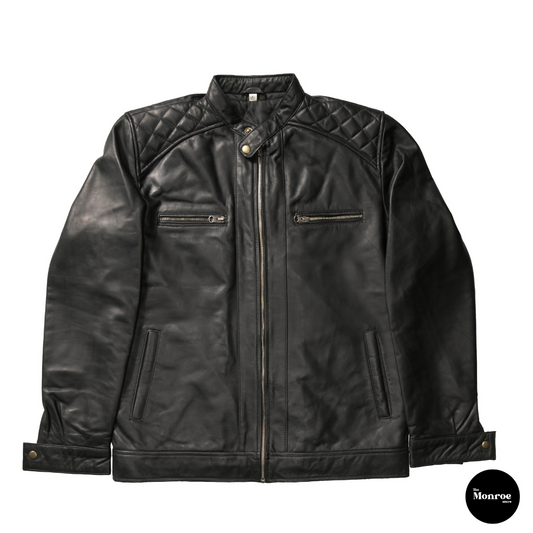 The Black Jackpot Leather Jacket - The Monroe Store - PK