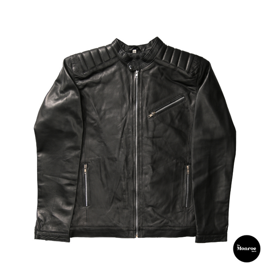 Black Luxe Leather Jacket - Small