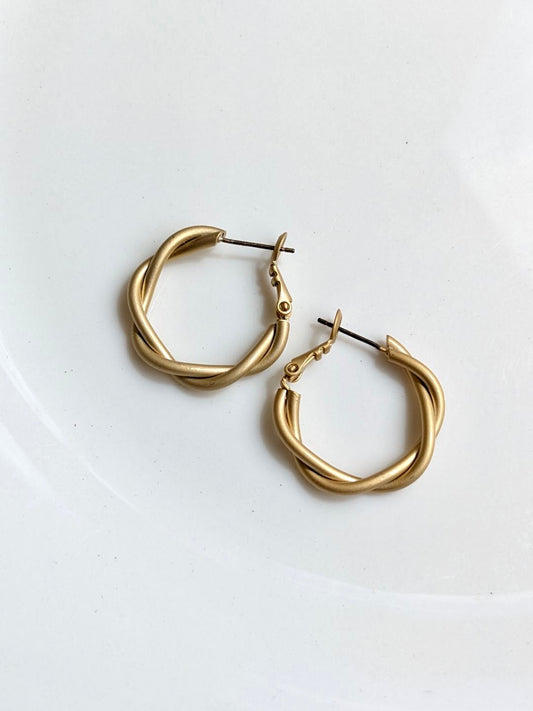 Earrings Golden Mini Hoops - The Monroe - PK