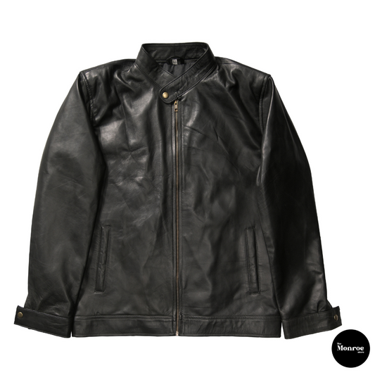 Posh Black Leather Jacket - The Monroe - PK